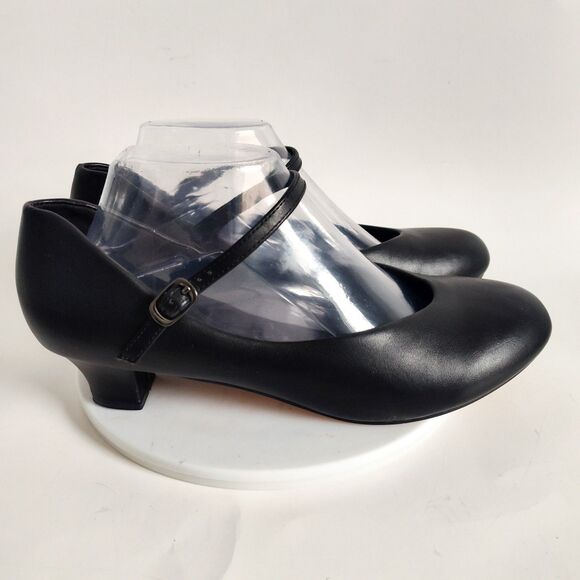 Stelle Dance Shoes Size 10 Mary Janes Low Block Heels Classic Comfortable Salsa - Picture 5 of 16